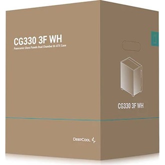 DeepCool CG330 3F WH táp nélküli ablakos MT Mini Tower számítógépház fehér