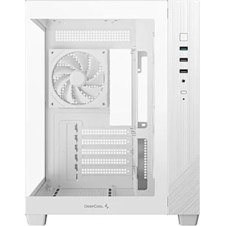 DeepCool CG330 3F WH táp nélküli ablakos MT Mini Tower számítógépház fehér