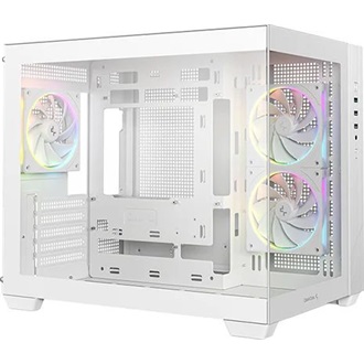 DeepCool CG330 3F WH táp nélküli ablakos MT Mini Tower számítógépház fehér