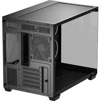 DeepCool CG330 3F táp nélküli ablakos MT Mini Tower számítógépház fekete