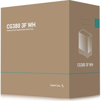 DeepCool CG380 3F WH táp nélküli ablakos MT Mini Tower számítógépház fehér