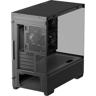 DeepCool CG380 3F táp nélküli ablakos MT Mini Tower számítógépház fekete