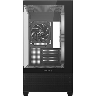 DeepCool CG380 3F táp nélküli ablakos MT Mini Tower számítógépház fekete