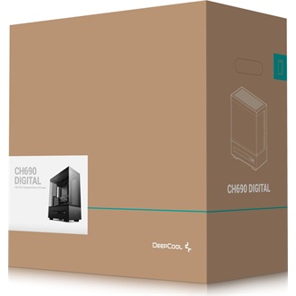 DeepCool CH690 DIGITAL táp nélküli ablakos Mid Tower számítógépház fekete