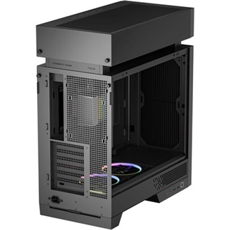 DeepCool CL6600 táp nélküli ablakos Mid Tower számítógépház fekete