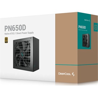 DeepCool Tápegység 650W - PN650-D (80 Plus Gold, ATX3.1, PCI-E 5.1, Aktív PFC, 12cm)