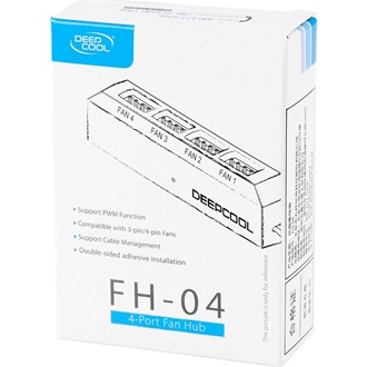 DeepCool Ventilátor tápkábel elosztó - FH-04 (4 db 4pin)