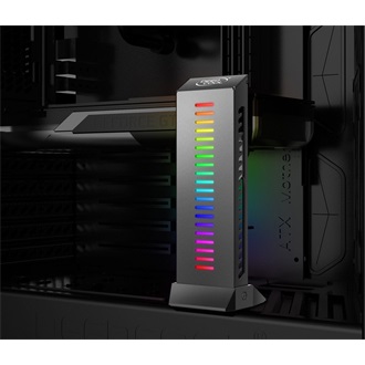 DeepCool Videókártya tartó - GH-01 A-RGB (Fekete, RGB, állítható magasság, max. terhelhetőség: 5 kg)