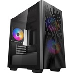 DeepCool MATREXX 40 3FS táp nélküli ablakos MT Mini Tower számítógépház fekete
