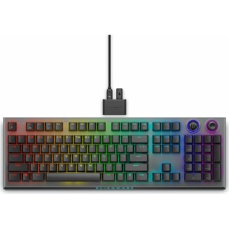 Dell Alieanware AW920K Bluetooth / vezeték nélküli angol (US) gaming Cherry MX Red mechanikus billentyűzet fekete (Dark 