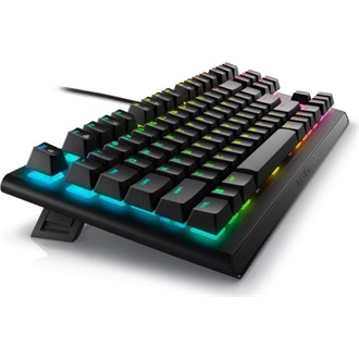 Dell Alienware AW420K USB-C angol (US) gaming Cherry MX Red mechanikus billentyűzet fekete (Dark Side of the Moon)