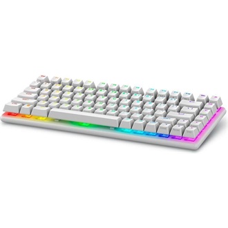 Dell Alienware Pro Wireless Bluetooth / vezeték nélküli angol (US) gaming Linear mechanikus billentyűzet fehér (Lunar Li