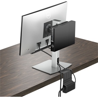 Dell Optiplex Micro AIO Stand MFS22 19"-27" monitor számítógép tartó asztalra + VESA mount ezüst-fekete