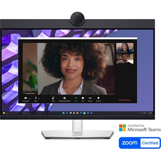 Dell P2424HEB Video Conferencing 23.8" IPS LED monitor fekete-ezüst (webcam: 4MP; USB-C: 90W)