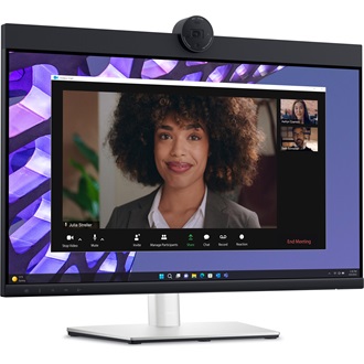 Dell P2424HEB Video Conferencing 23.8" IPS LED monitor fekete-ezüst (webcam: 4MP; USB-C: 90W)
