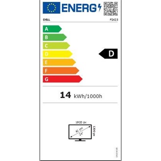 Dell P2425 24.1" IPS LED monitor fekete-ezüst 100Hz (USB-C: 15W)