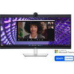 Dell P3424WEB Conferencing 34.14" ívelt IPS LED monitor fekete-ezüst (USB-C: 90W; webcam: 4MP)