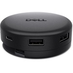 Dell Pro 7 Travel Hub DA326 7-port 100W USB-C dokkoló fekete