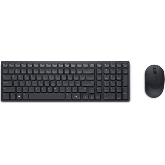 Dell Pro Compact Silent KM555 Bluetooth / vezeték nélküli angol membrán billentyűzet + egér fekete