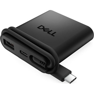 Dell Pro Travel DA225 4-portos USB-C HDMI hub fekete