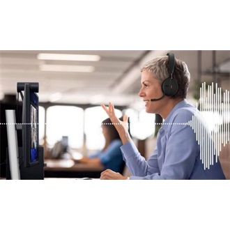 Dell Pro Wireless ANC fejhallgató headset fekete