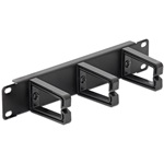 Delock 10” Cable Management Panel black