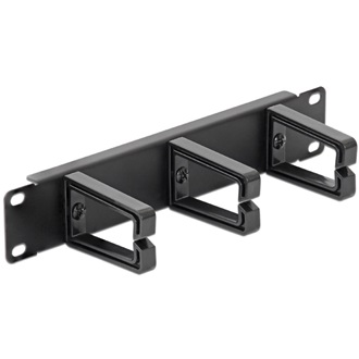 Delock 10” Cable Management Panel black