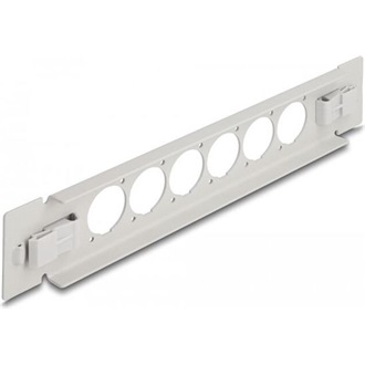 Delock 10  D-típusú patch panel 6 porttal eszköz nélkül szerelhető szürke