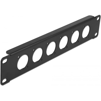 Delock 10? D-típusú próba panel 6 portos fekete