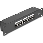 Delock 10  Kapcsolókészülékes patch panel 8 porttal Cat.6