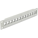 Delock 10" Keystone Patch Panel 12 port szürke