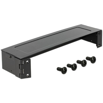Delock 10” Wallmount Rack 1 U  fekete