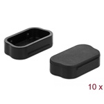 Delock 10 db. fekete borítás por ellen Sub-D 9 / Sub-D 15 apákhoz