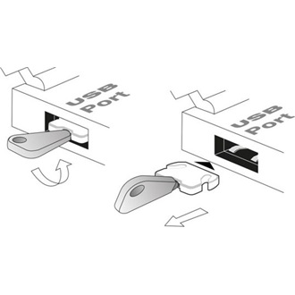Delock USB-A 2.0 port blokkoló fehér 10db