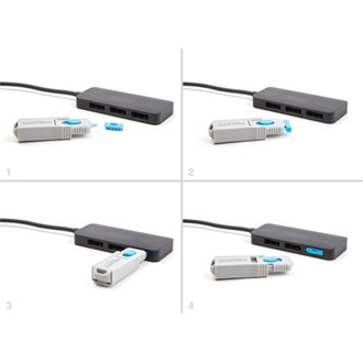 Delock Displayport port blokkoló kék 10db