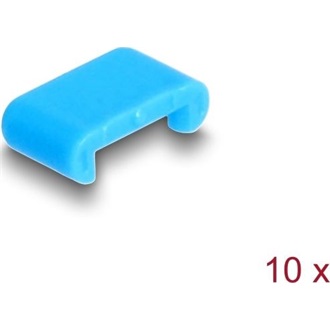 Delock USB-C port blokkoló kék 10db