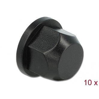 Delock 10 db. természetes színű hatszögletű védősapka M12 csavarmenet kialakítással a belsejében