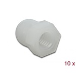 Delock 10 db. természetes színű hatszögletű védősapka M5 csavarmenet kialakítással a belsejében