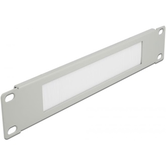 Delock 10?, fekete, 1U-s kábelrendező szürke