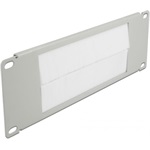 Delock 10", fekete, 2U-s kábelrendező szürke