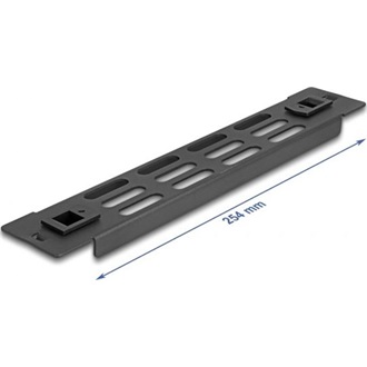 Delock 10  hálózati kabinet panel szellőző nyílásokkal eszköz nélkül beszerelhető 1U fekete