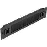 Delock 10? kábelrendező kefe csík eszközmentes 1U fekete