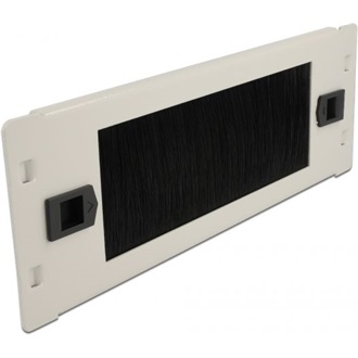 Delock 10? kábelrendező kefe csík eszközmentes 2U szürke