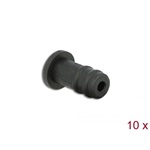 Delock 10 x fekete porfogó 3,5 mm-es sztereo jack anyához