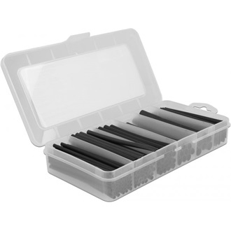 Delock 116 db. fekete, belülről ragadó felületű, hőre zsugorodó cső, zsugorodási arány 3:1 és 4:1, d