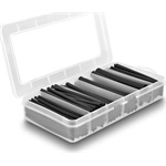 Delock 122 db. fekete, belülről ragadó felületű, hőre zsugorodó cső, zsugorodási arány 3:1, duplafallal ellátott rekesze