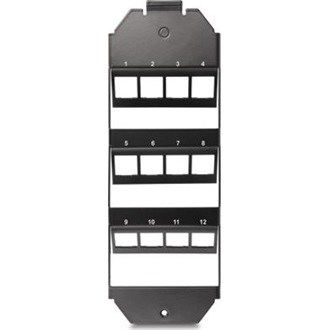 Delock 12 portos Keystone rögzítő fali aljzatba