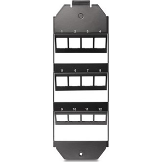 Delock 12 portos Keystone rögzítő fali aljzatba