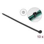 Delock 19563 920mm x 9mm kábelkötegelő fekete 10db