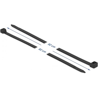 Delock 19563 920mm x 9mm kábelkötegelő fekete 10db